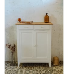 Buffet en bois blanc Gilbert N°1657- Produit chiné Debongout