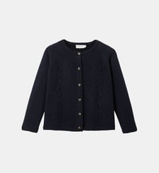 Cardigan Fille en laine mérinos Cyrillus