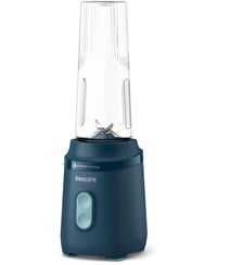 Blender HR2672/02 Blender mixeur bleu Série 3000, x2 gourdes Blend & Go 0.6L, 350W Philips