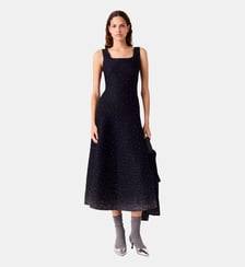 Robe longe en maille strassée Maje