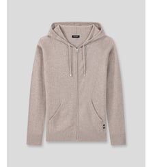 Sweat à capuche zippé en cachemire Ron Dorff