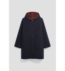 Manteau en laine réversible à capuche - ALEY Gerard Darel