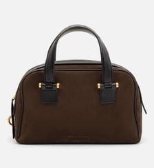 Petit sac bowling Georges unisexe en cuir de veau AMI Paris