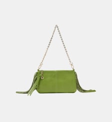 Pochette Miss M pouch cuir craquelé Maje