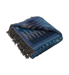 Plaid KHAN  Laine au motif ikat graphique Madura