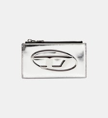 Porte-cartes en cuir effet miroir Diesel