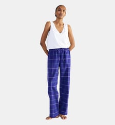 Pantalon  en flanelle de coton, Duo Chaud Laurence Tavernier