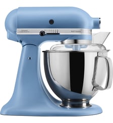 Robot pâtissier 5KSM175PSEVB bleu velvet, 4,8 L, bol avec poignée + bol 3 L, batteur souple et couvercle Kitchenaid