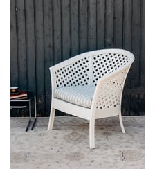 Fauteuil en plastique tressé Jakob N°1209- Produit chiné Debongout
