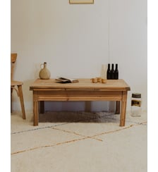 Table basse en bois Léonie N°898- Produit chiné Debongout