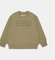 Sweat-shirt col rond avec logo MM6 Maison Margiela