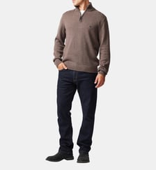 Pull droit en coton à col zip Merrick Bay Rodd & Gunn