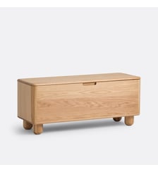 Banc/coffre de rangement chêne et plaqué La Redoute Interieurs