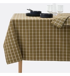 Nappe coton tissé teint à carreaux La Redoute Interieurs