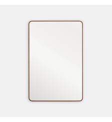 Miroir rectangulaire, en plaqué noyer, 60 x 90 cm La Redoute Interieurs