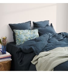 Housse de couette en lin lavé, RÊVE DE LIN Blanc Cerise