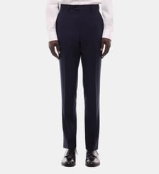 Pantalon de costume ajusté en flanelle Fursac