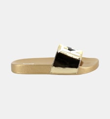 Claquettes métallisées DKNY