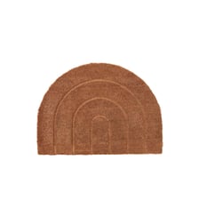 Tapis en cuir et fibre de coco arc-en-ciel OYOY