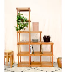 Étagère escalier en pin massif Isabelle N°366 - Produit chiné Debongout