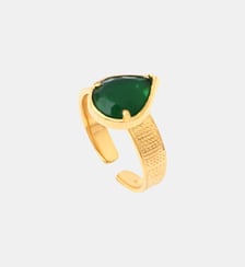 Bague ajustable   doré à l'or fin - Bysance Satellite