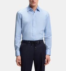 Chemise modèle Joe droite popeline de coton BOSS