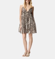 Robe courte à imprimé serpent Pinko