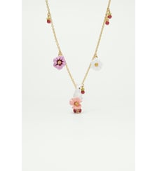 Collier pendentif lapin et fleurs Les Néréides