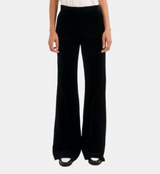 Pantalon flare en velours lisse - MAVY Pablo
