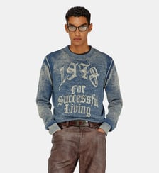 Pull avec impression inversée Diesel