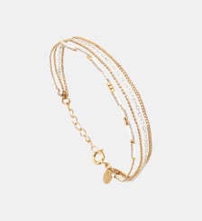 Bracelet 4 rangs doré vert - alexandra Caroline Najman