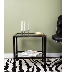 Table design en métal et verre Hanna N°1572- Produit chiné Debongout