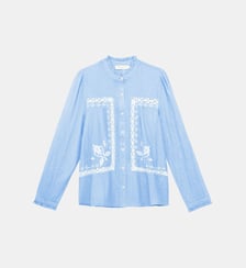 Blouse manches longues col mao uni BORYS La Petite Etoile