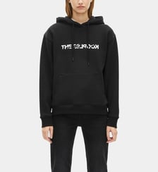 Sweatshirt à capuche en coton What is avec strass The Kooples