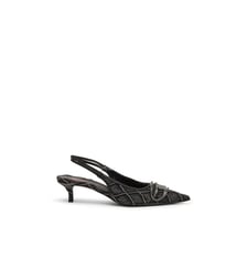 D-Venus-Crystal-logo escarpins slingback en denim matelassé Diesel