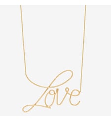 Collier doré love - bling xxl Caroline Najman