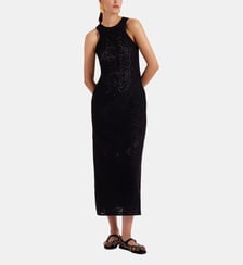 Robe Lacey Racer Solid Black La DoubleJ