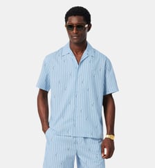 Chemise relaxed fit twill imprimé Lacoste