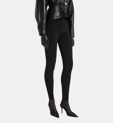 Pantalon taille haute en jersey Milano Balmain