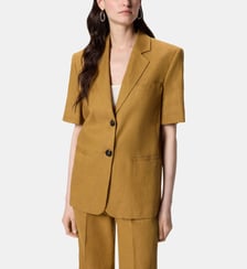 Veste à manches courtes en lin Pinko