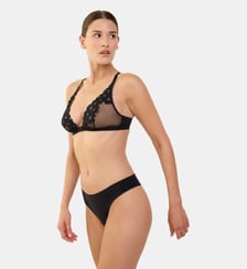 Tanga Midnight Fever noir Maison Lejaby