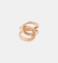 Grosse bague entremêlée dorée Balaboosté