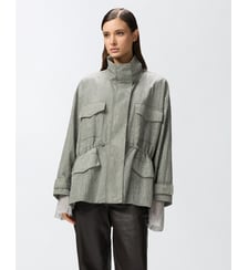 Parka technique avec mini clous effet strass Pinko