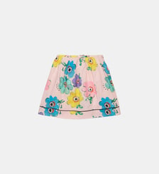 Jupe à fleurs avec logo Marni