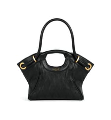 Sac Cabas Tote Small cuir lisse surpiqué Balmain