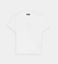 T-shirt en coton brodé ton sur ton Turtle Vilebrequin