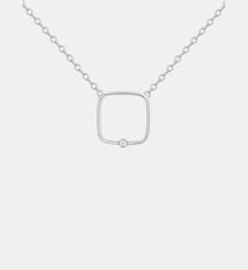 Collier Pour Toujours en Argent avec diamant blanc La Garçonne Diamant