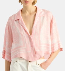 Chemise pyjama imprimée Foulard Balmain