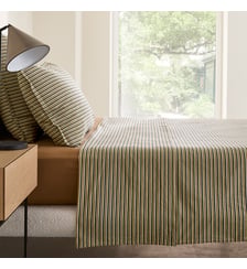 Drap plat en percale lavée 120 fils AM.PM