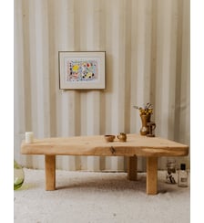 Table basse rustique en bois Léonie N°970- Produit chiné Debongout